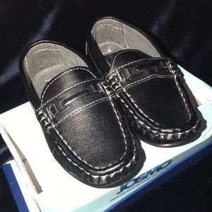 Toddler boys leather loafers dress shoes 8